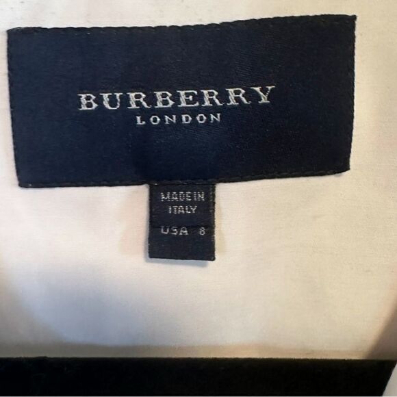 Burberry- Women’s Cotton Shorter Length Trench Jacket in White Size US 8 - Picture 2 of 10